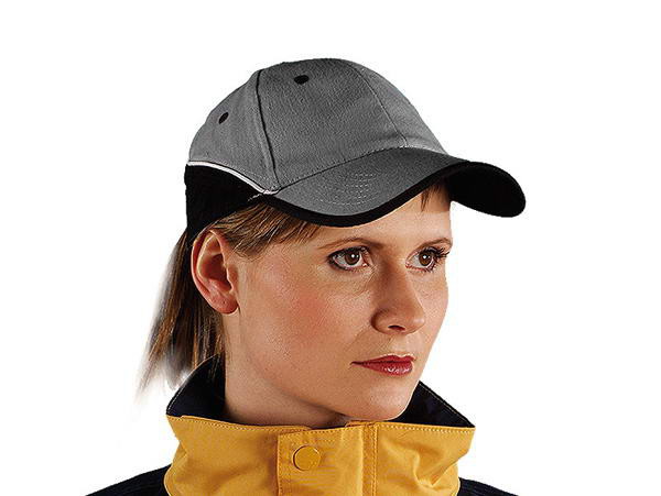 Reis Czapka ochronna z daszkiem CZTOP SB drelichowa szara