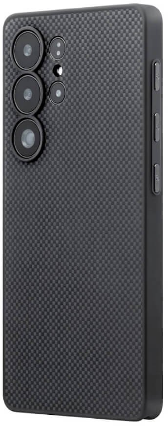 Pitaka Etui PIN Button czarno/szare - Samsung Galaxy S25 Ultra (PBS2501U)