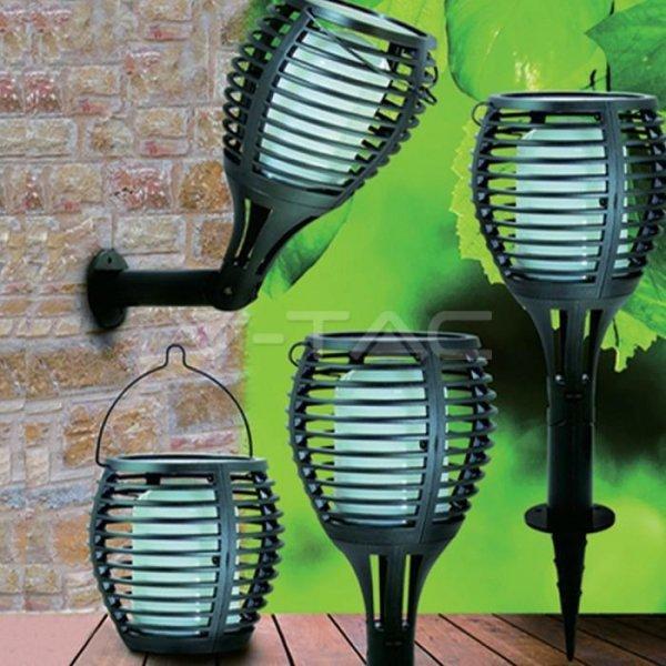 V-TAC Oprawa Ogrodowa V-TAC Solarna 4 funkcje Efekt Płomienia VT-719 1700K 15lm