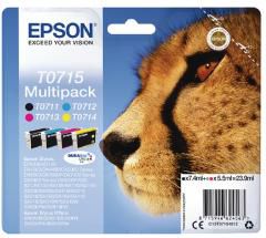 Tusz Epson Zestaw tuszy T0715 (CMYK) (C13T07154012)