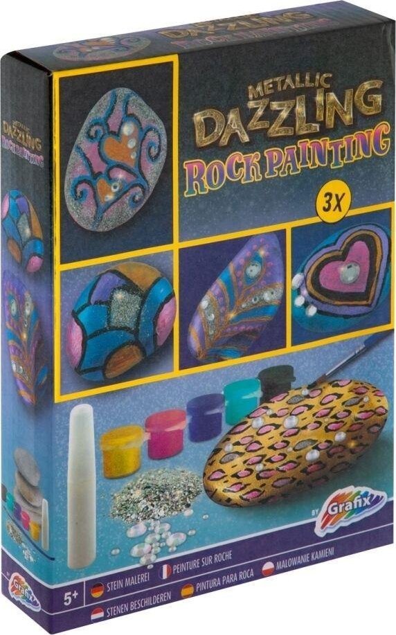 Zestaw do malowania kamieni metaliczne