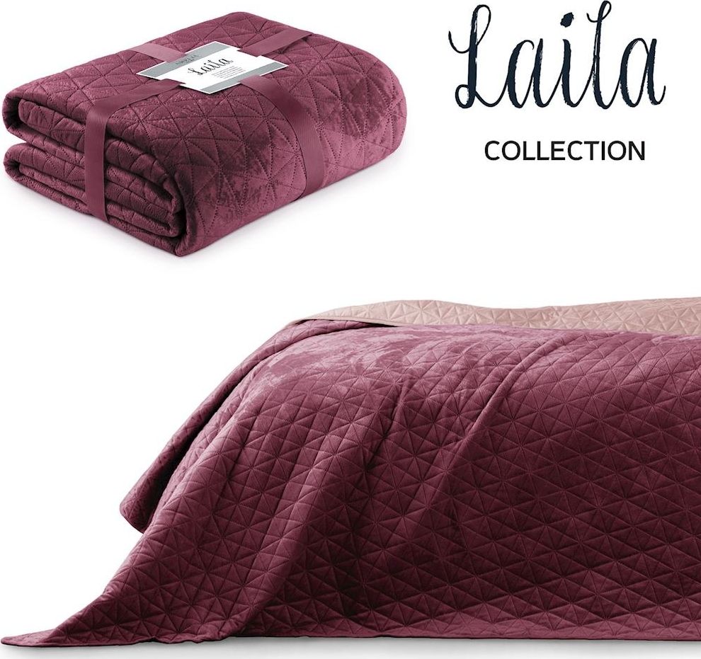 AmeliaHome BEDS AH LAILA BERRY+MAUVE 170x210