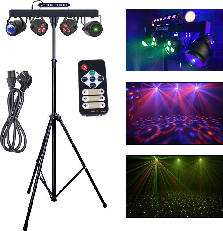 LIGHT4ME LIGHT4ME BELKA LED PAR FLOWER BALL LASER UV STROBE multiefekt oświetlenie disco