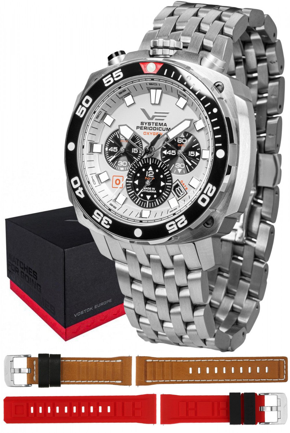 Zegarek męski Vostok Europe VK67-650A722B srebrny