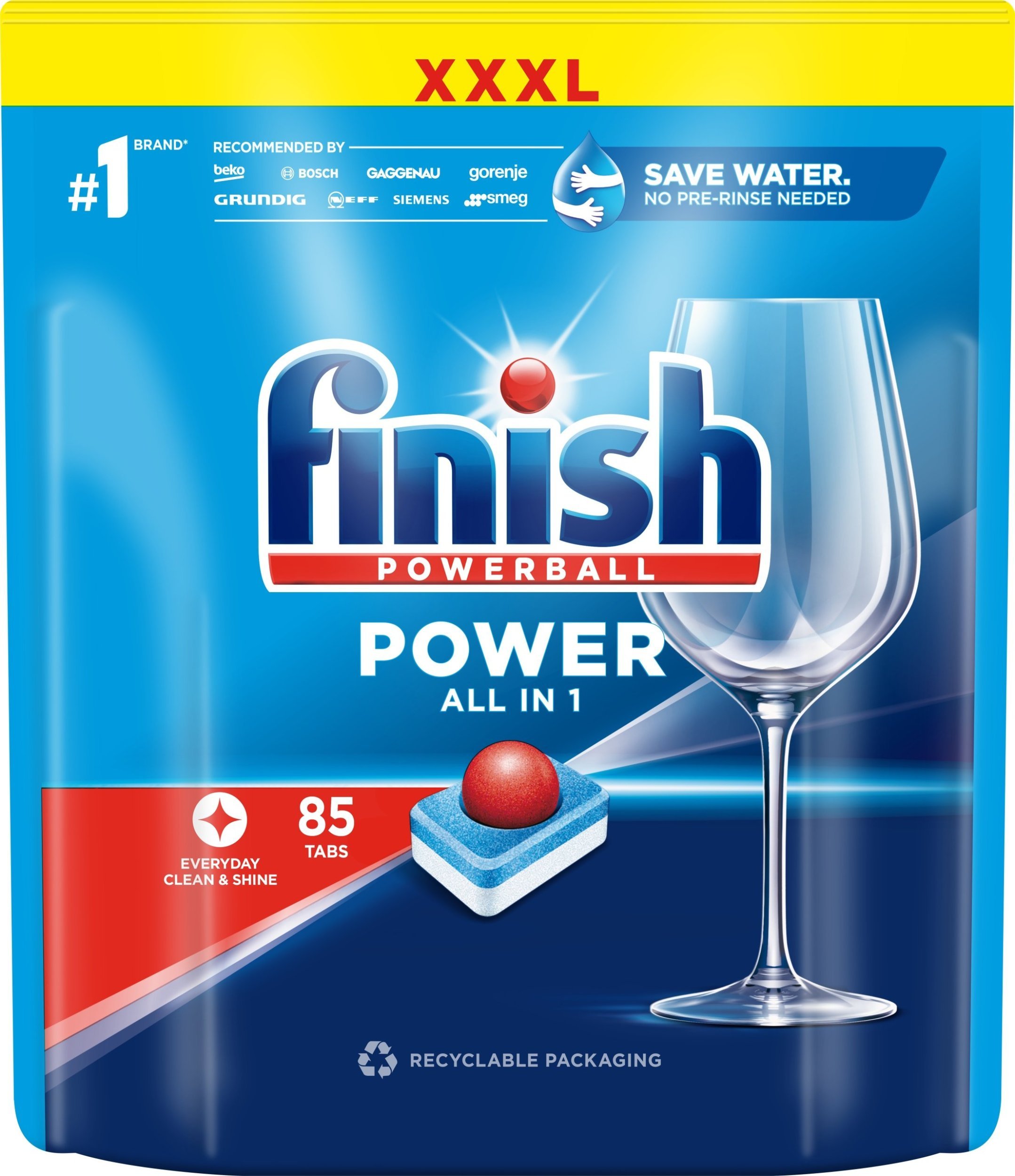 Finish Tabletki do zmywarki Power All in 1 85 szt.