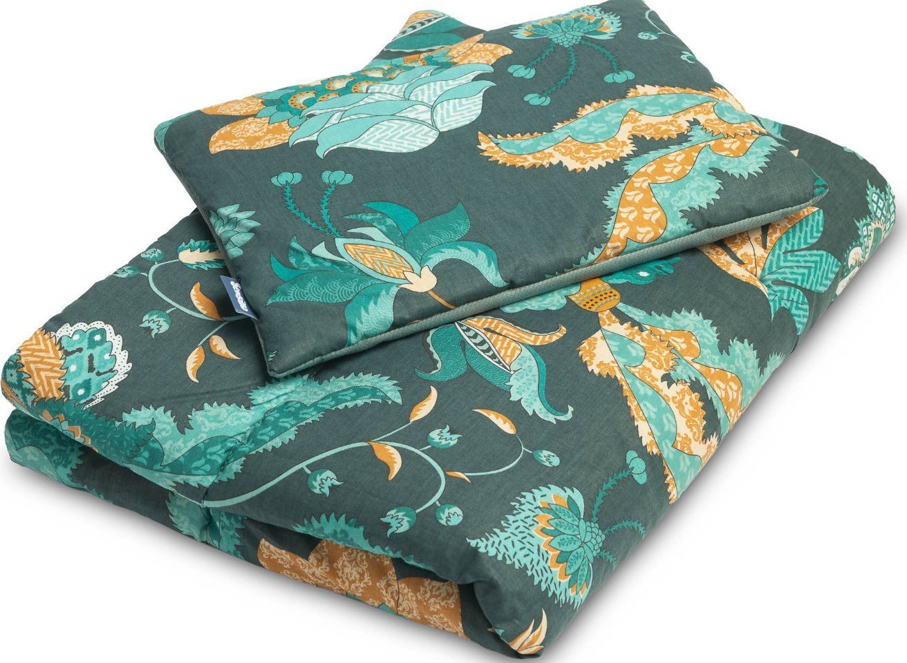 Sensillo KOMPLET VELVET DO ŁÓŻECZKA PARADISE SZMARAGDOWY