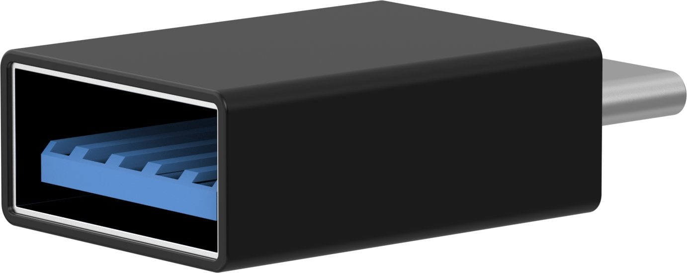 Sinox USB C - USB A adapter. Sort