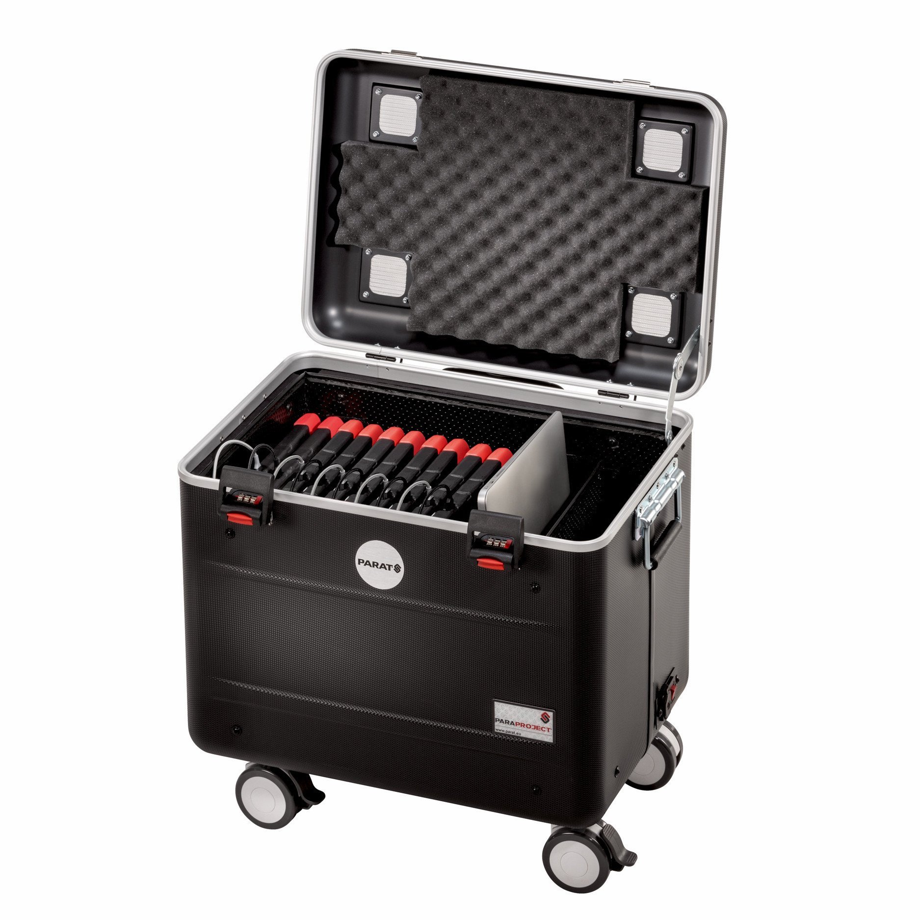 PARAT PARAPROJECT Case TC10 EDUCOVER+/KidsCover TwinCharge f�r 10 Tablets bis 25,91cm 10,2Zoll iOS/And/Win Charge Only schwarz