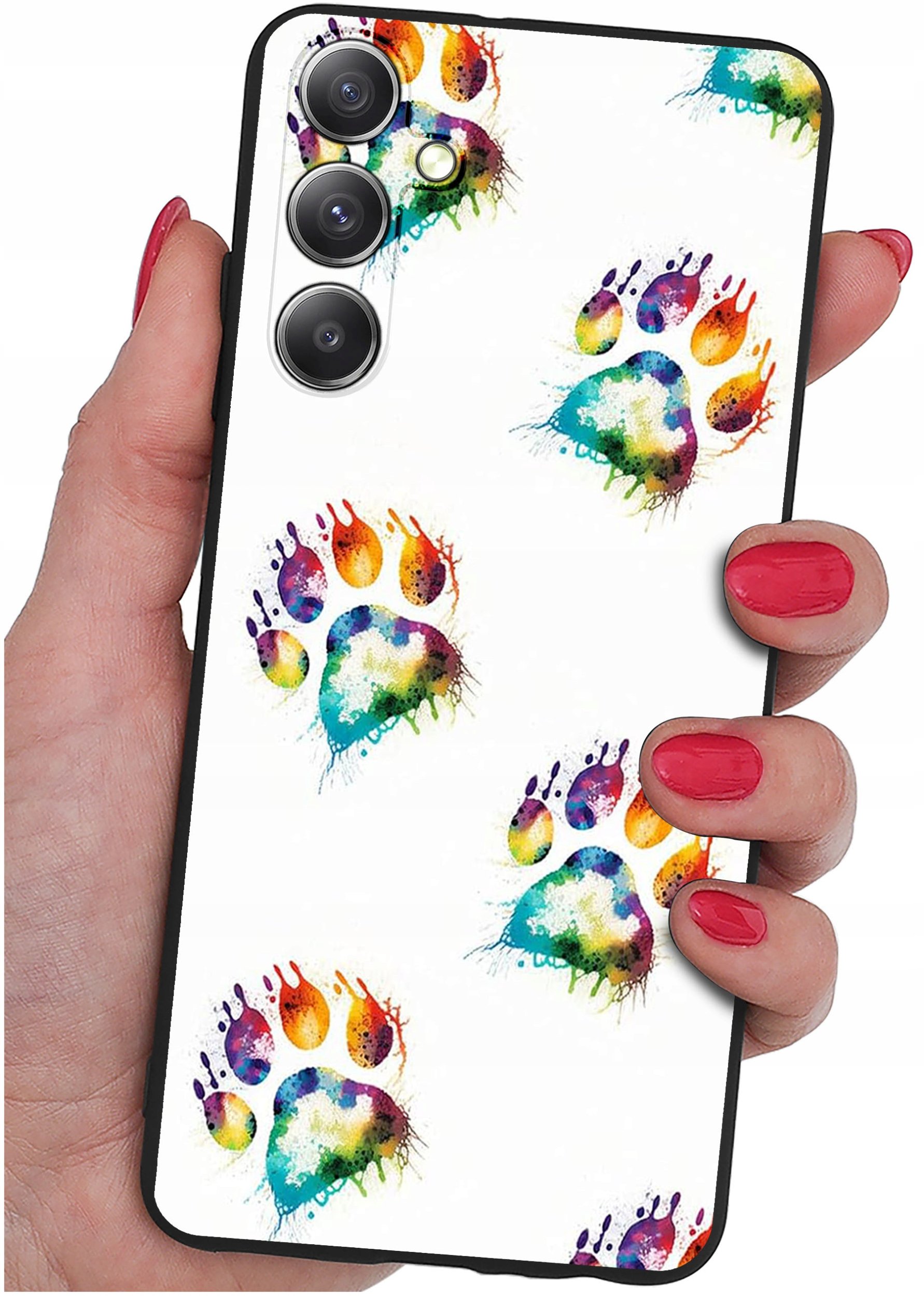 Etui do Samsung Galaxy M55 5G WZORY |SILIKONOWE MATT CASE + SZKŁO 9H