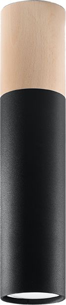 Lampa sufitowa Lumes Czarny nowoczesny plafon LED walec - EX540-Pables