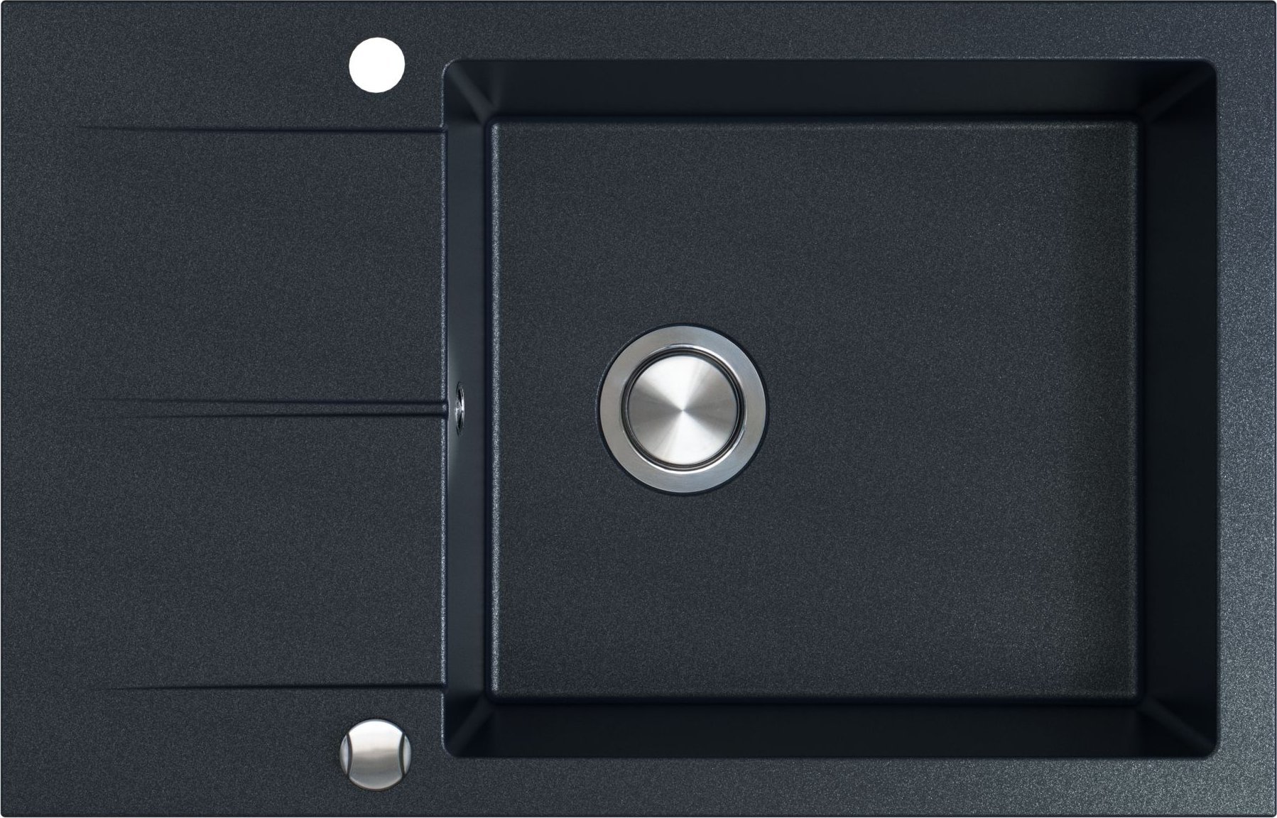 Zlewozmywak Berg ZLEWOZMYWAK BERG HOBART 1,0 MOC 780X500 ONYX BRQ1411AXL