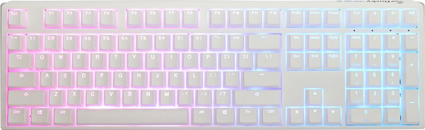 Klawiatura Ducky Ducky One 3 Classic Pure White Gaming Tastatur, RGB LED - MX-Clear