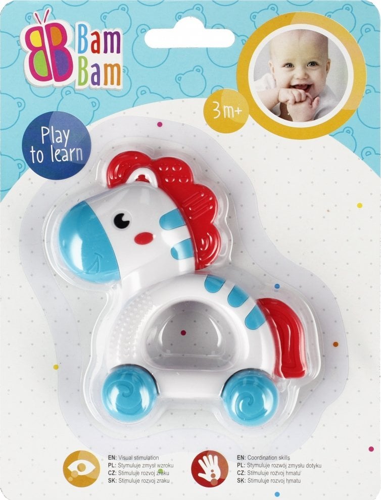 BamBam BAM BAM GRZECHOTKA ZEBRA 15X20 B/C 36/144