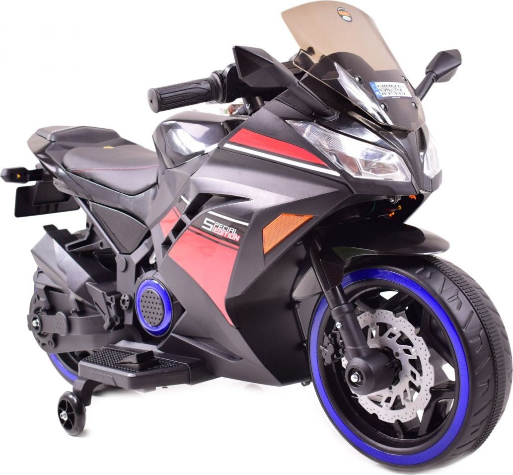 Super Toys MEGA MOTOR ŚCIGACZ STRONG 2 EXCLUSIVE, ŚWIECĄCE KOŁA, GAZ W MANETCE, HAMULEC/DLS07 uniwersalny