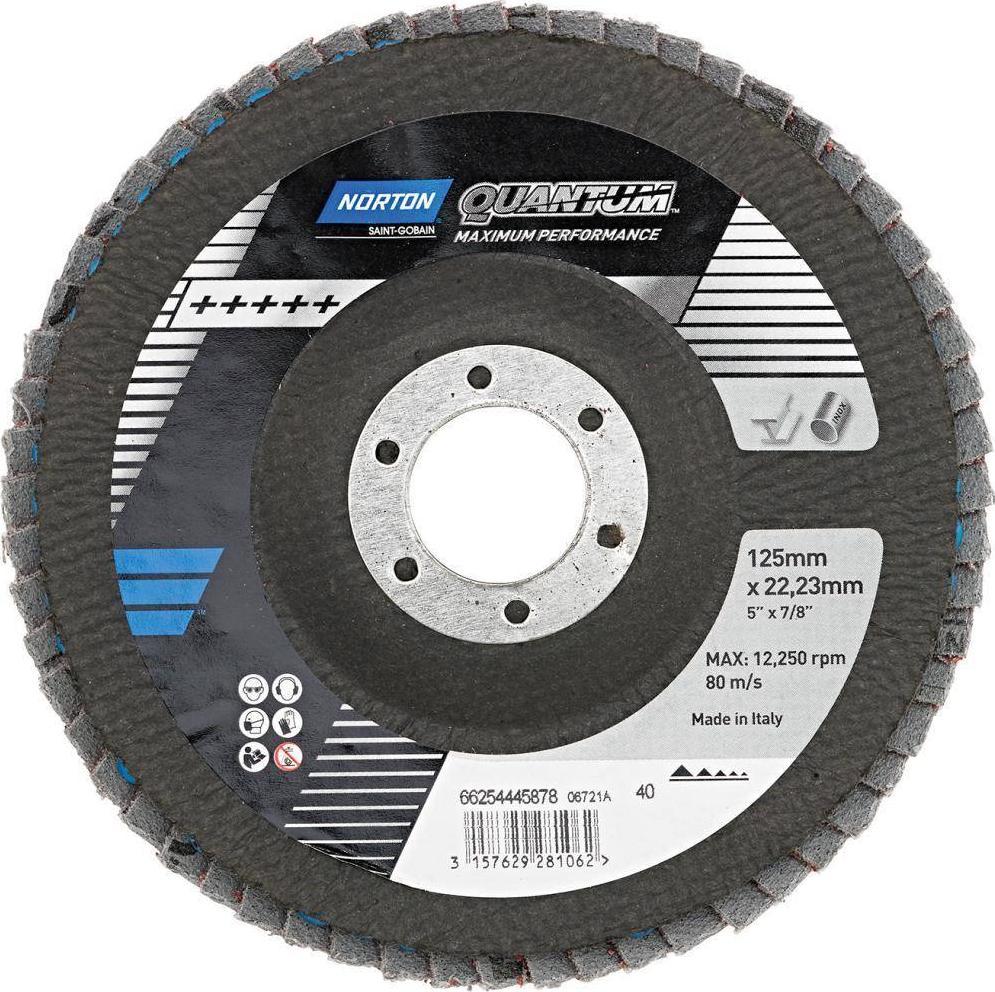 Norton Clipper Ściernica listkowa talerzowa QUANTUM PREMIUM R996, wypukła