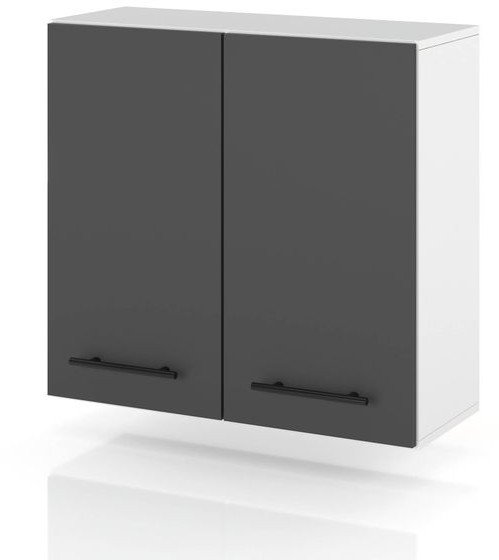 szafka kuchenna wisząca klapowa modułowa z uchwytami 80cm spremium szary