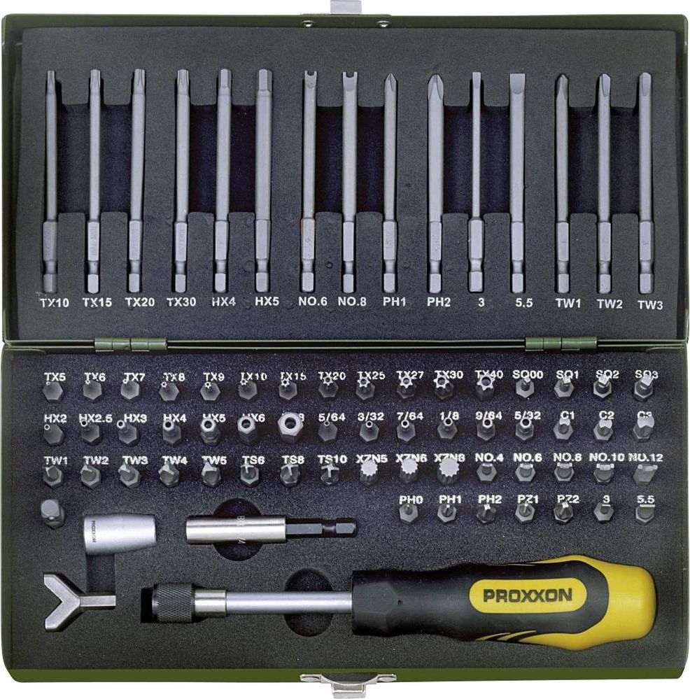 Proxxon Zestaw bitów specjalnych 75 elementów (PR23107)