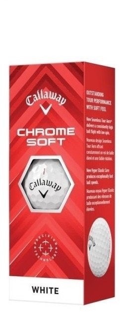 Piłki golfowe CALLAWAY CHROME SOFT 2024 (białe)