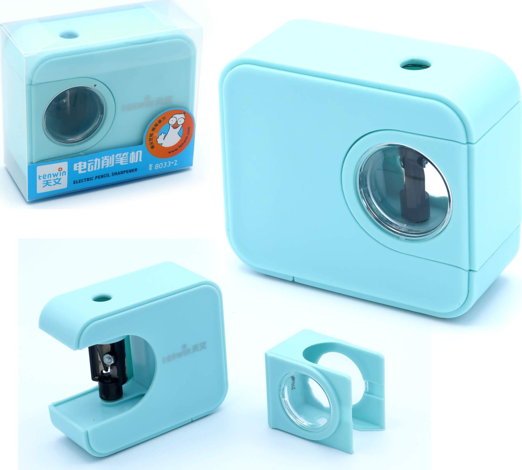 Tenwin Temperówka elektryczna mini na baterie 2xAA TENWIN