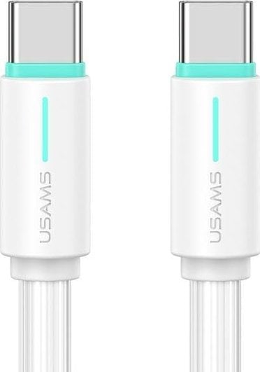 Kabel USB Usams USB-C - USB-C 1 m Biały