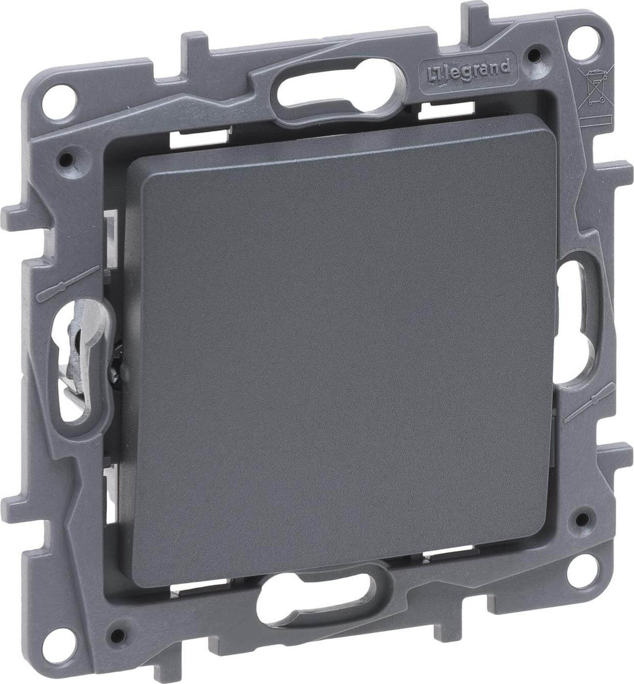 Legrand Niloe Selection Łącznik jednobiegunowy 10AX stal 762300