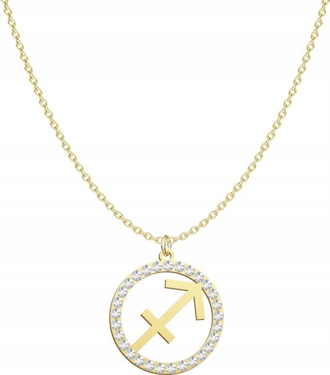 Radziszewska Jewellery Pozłacany Naszyjnik Znak Zodiaku STRZELEC DEDYKACJ