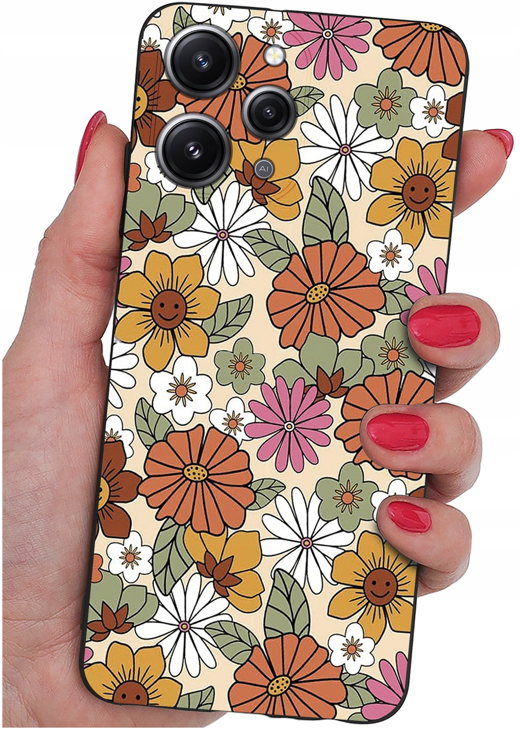 Etui do Xiaomi Redmi 12 4G WZORY |SILIKONOWE MATT CASE + SZKŁO 9H