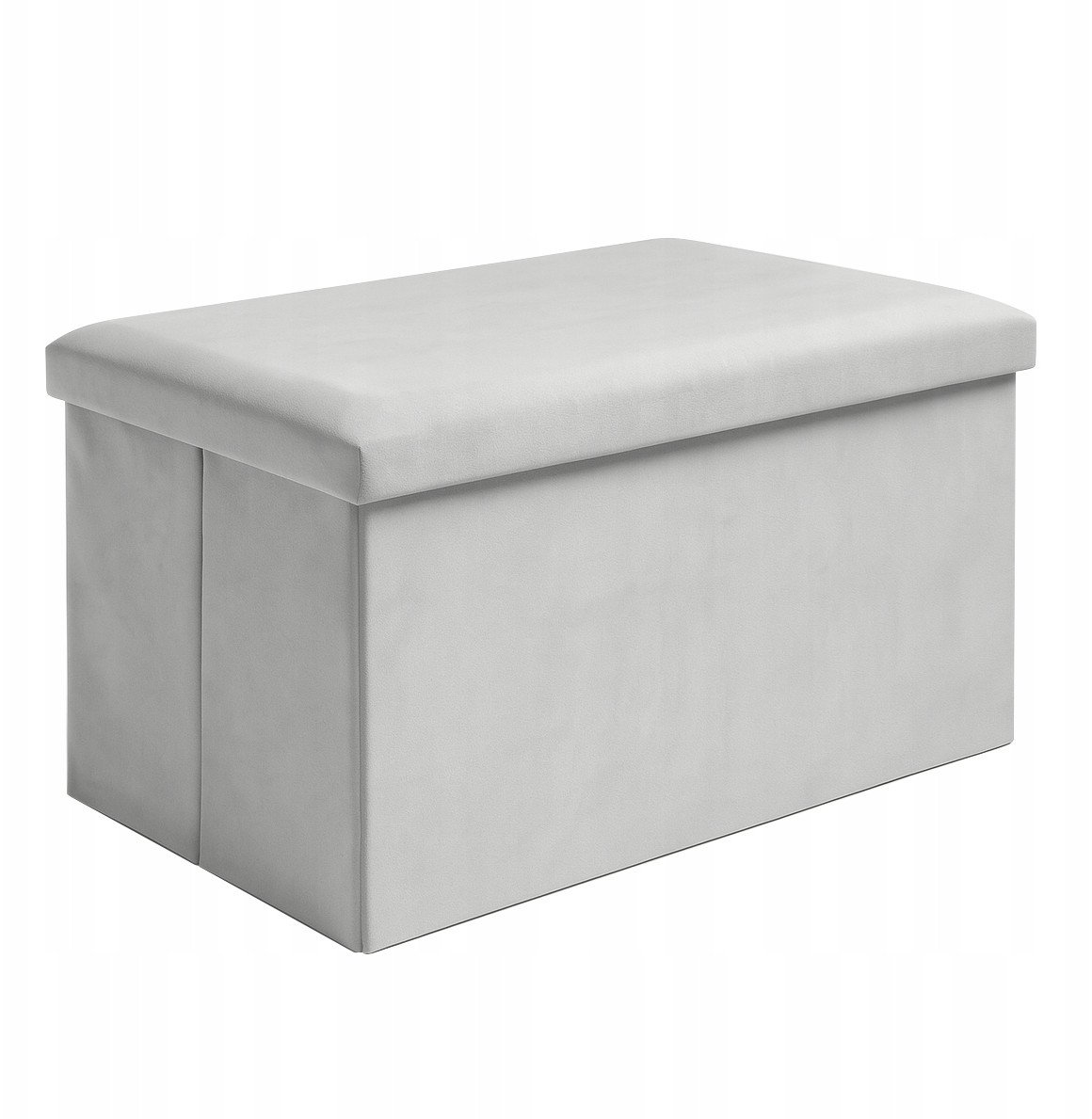 Pufa welurowa szara 60x30x30 cm Ruhhy 25994