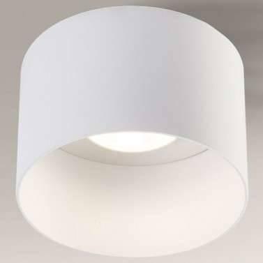 Lampa sufitowa Shilo Natynkowa LAMPA sufitowa KONAN 7081 Shilo okrągła OPRAWA metalowa biała