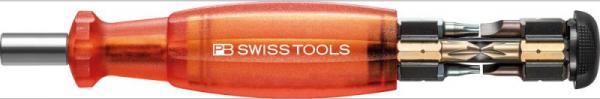 PB Swiss Tools Uchwyt na bity z magaz.czerwony 8-cz., płaski, PH, TX PB Swiss Tools