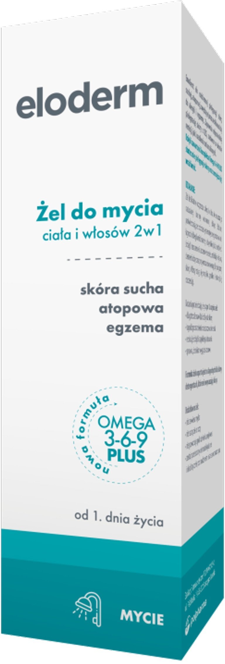 ELODERM_Żel do mycia ciała i włosów 2w1 od 1. dnia życia Omega 3-6-9 PLUS 200ml