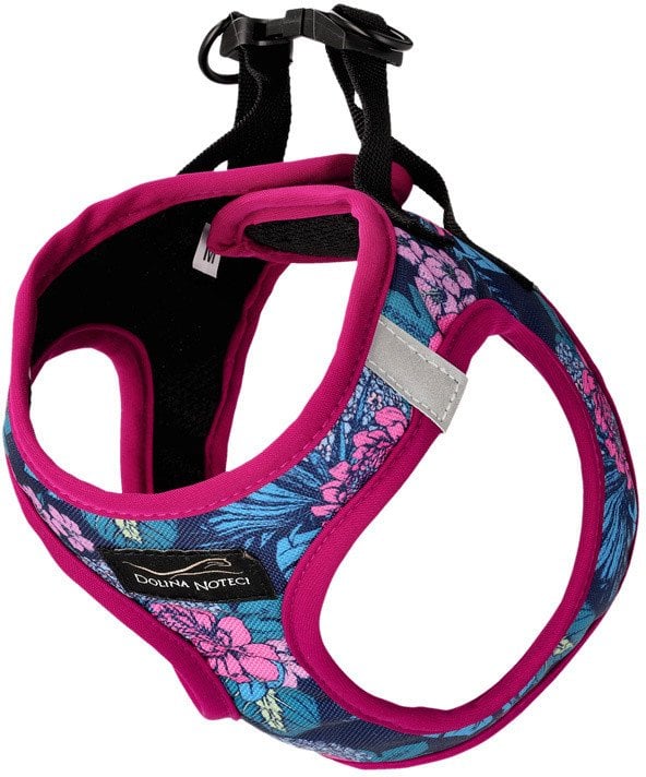 Dolina Noteci Szelki bezuciskowe z siatką dla psa Kwiatowy zakątek M