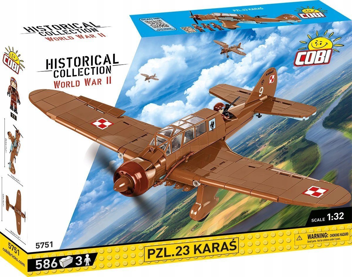 Cobi Historical Collection Samolot PZL.23 Karaś (GXP-909197)