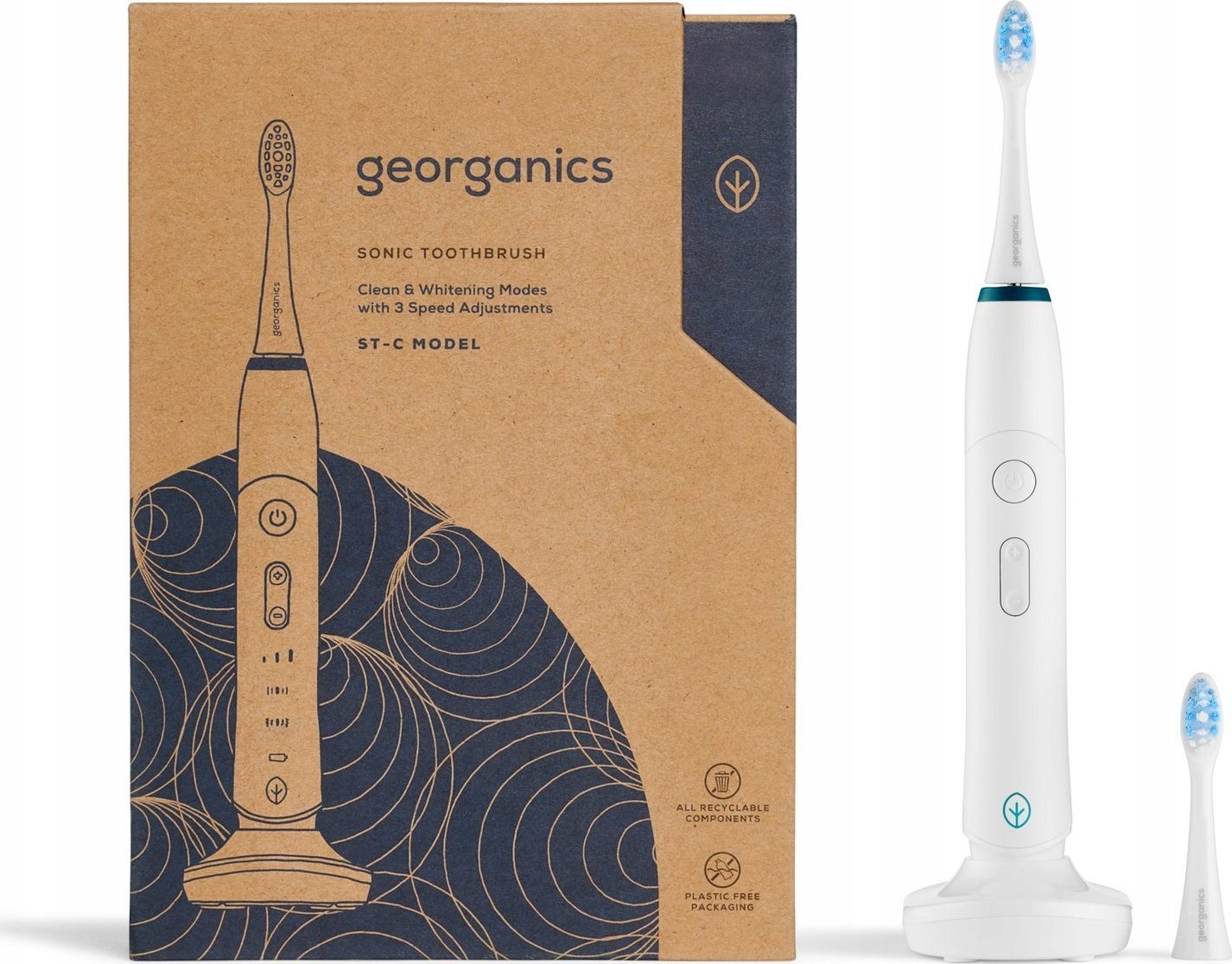 Szczoteczka Georganics Georganics, Szczoteczka soniczna do zębów, 35 tys. obrotów na minutę