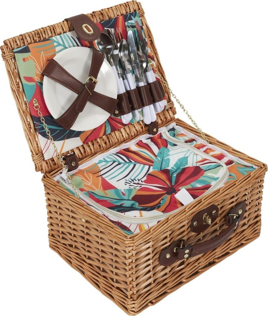 Kosz piknikowy Exotic 4-osobowy z wyposażeniem