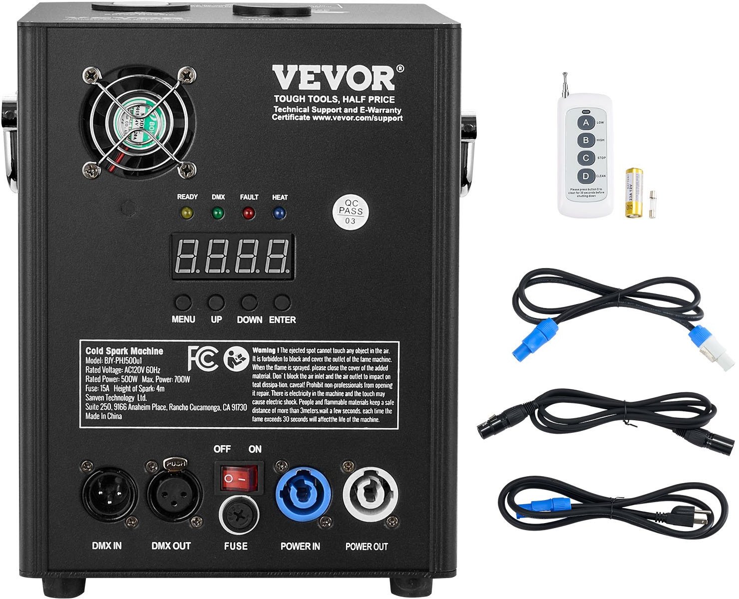 Maszyna do Efektów Specjalnych 500W Zimne Ognie na Wydarzenia