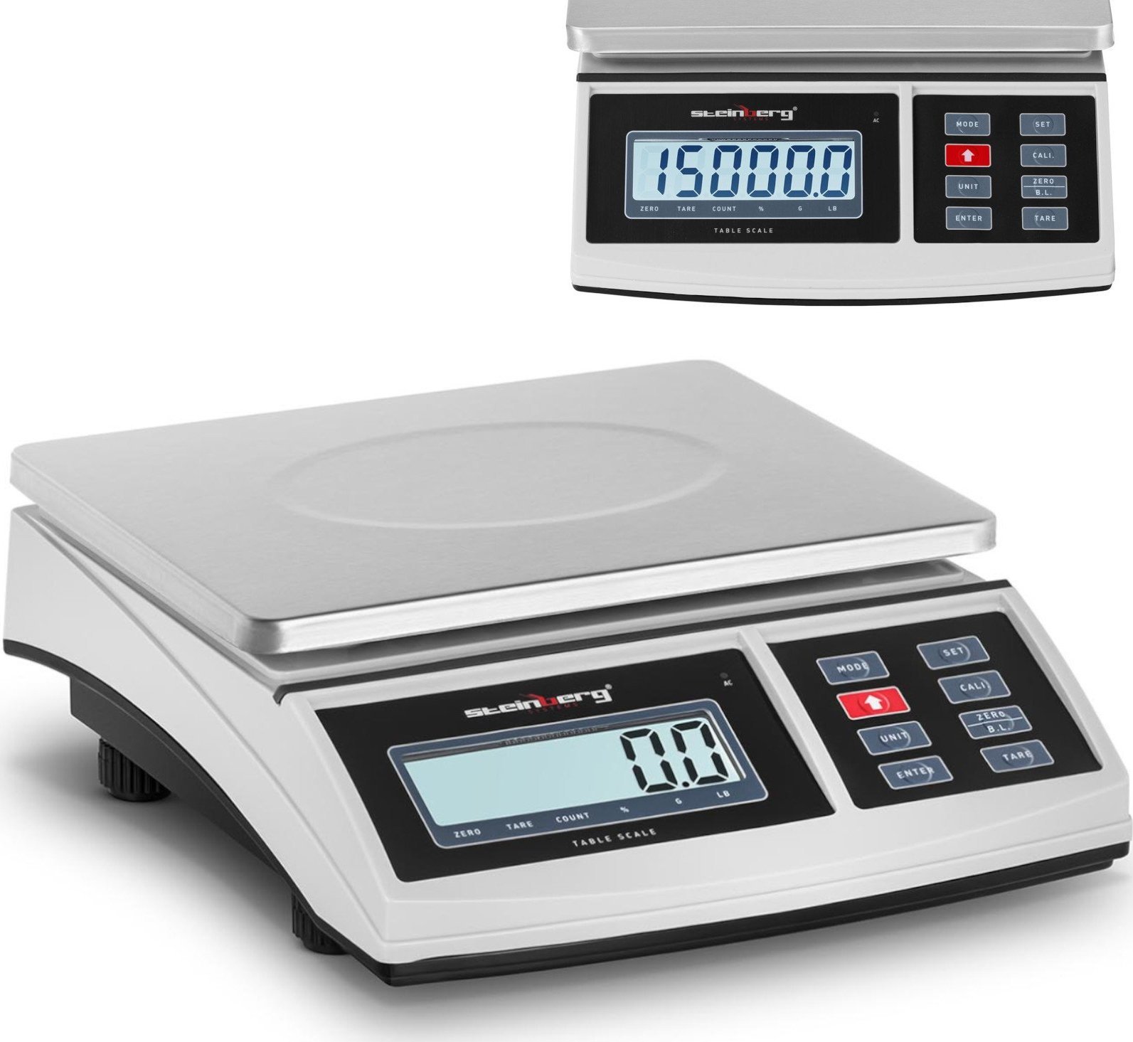 Steinberg Waga pocztowa do paczek listów LCD 15 kg / 0.5 g Waga pocztowa do paczek listów LCD 15 kg / 0.5 g