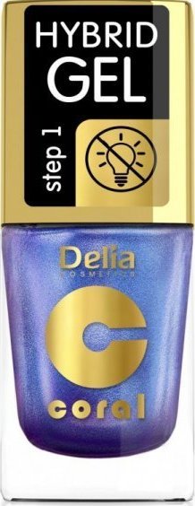 Delia DELIA COSMETICS Coral Hybrid Gel Lakier hybrydowy do paznokci nr 109 - multirefleks (bez lampy) 11ml