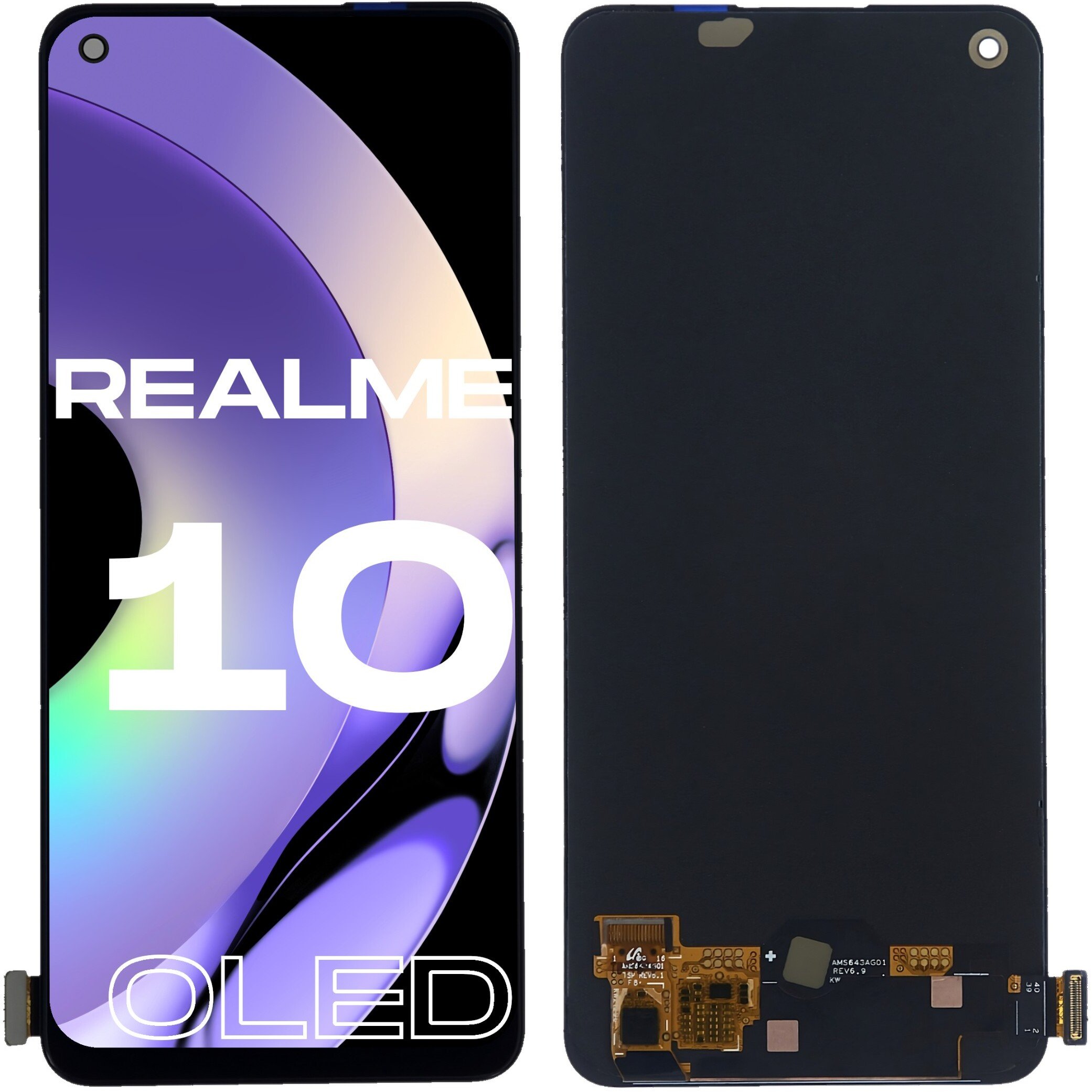 Wyświetlacz do Realme 10 4G LCD RMX3630 Ekran Oled