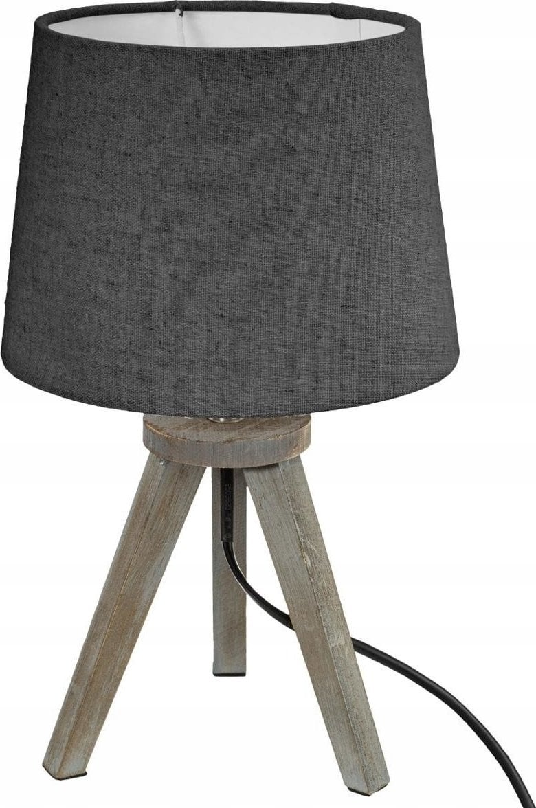 Lampa stołowa Atmosphera Lampa stołowa MINI GRIS, drewniane nóżki, 30 cm