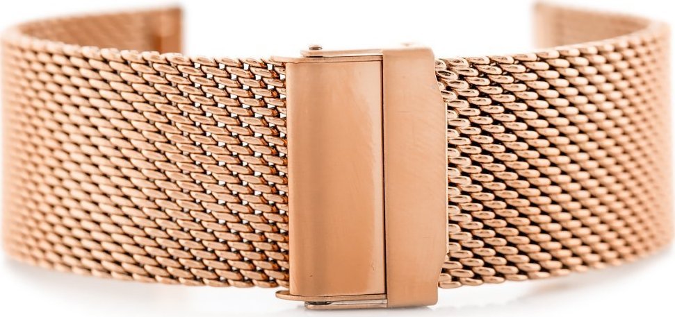 Bransoleta Pacific M8 - siatka HQ - rosegold 24mm
