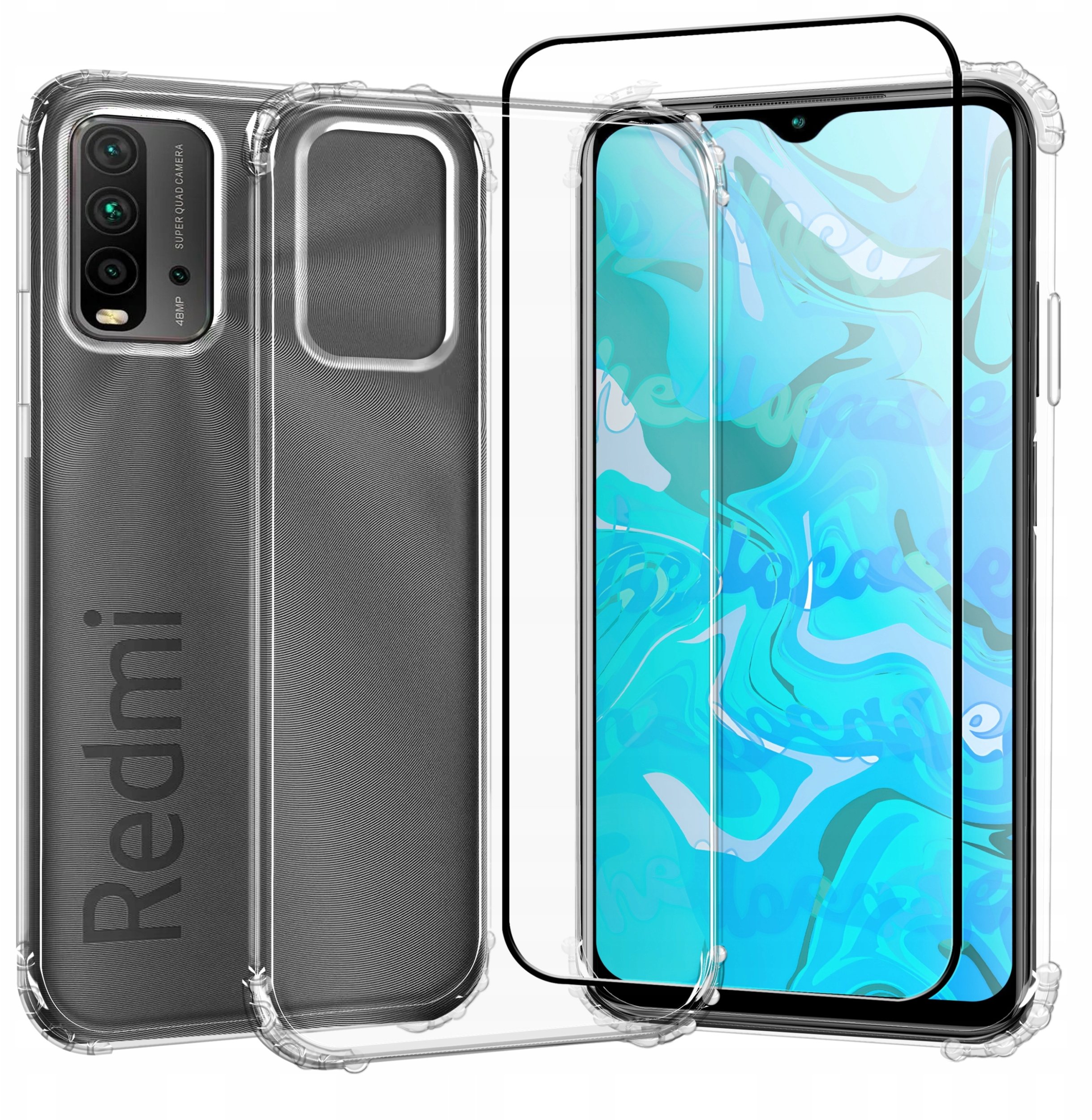 Hello Case ETUI pancerne do XIAOMI REDMI 9T / POCO M3 CASE SILIKON szkło