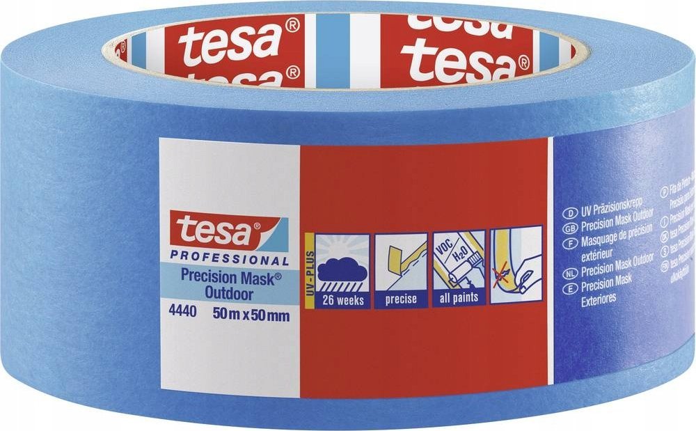 Tesa Tesa Masking Tape 50m x 50mm Preci.outd.Prof. Blue 04440