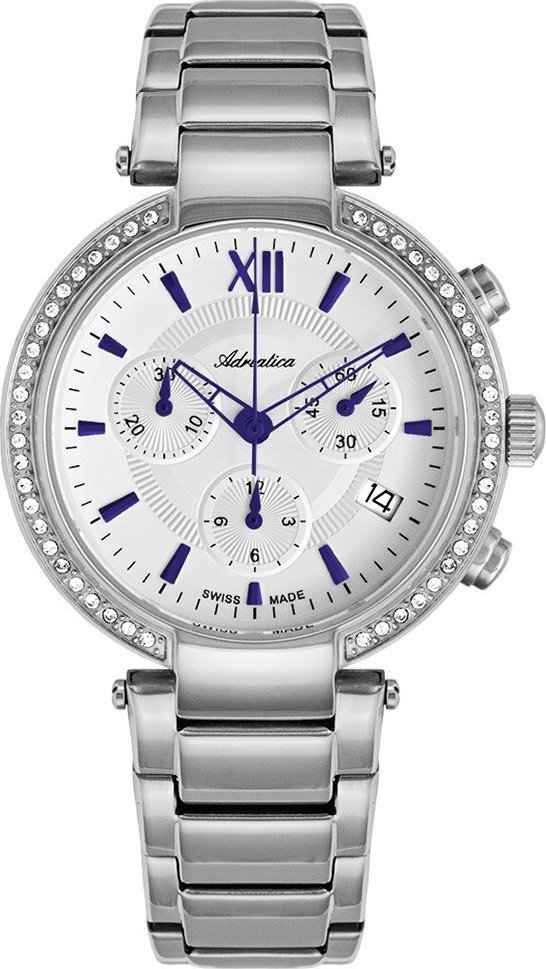 Zegarek Adriatica Zegarek damski Adriatica A3811.51B3CH srebrny