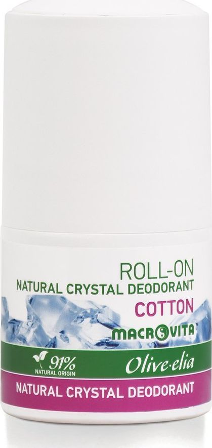 Macrovita Dezodorant roll-on z naturalnym kryształem COTTON 50 ml