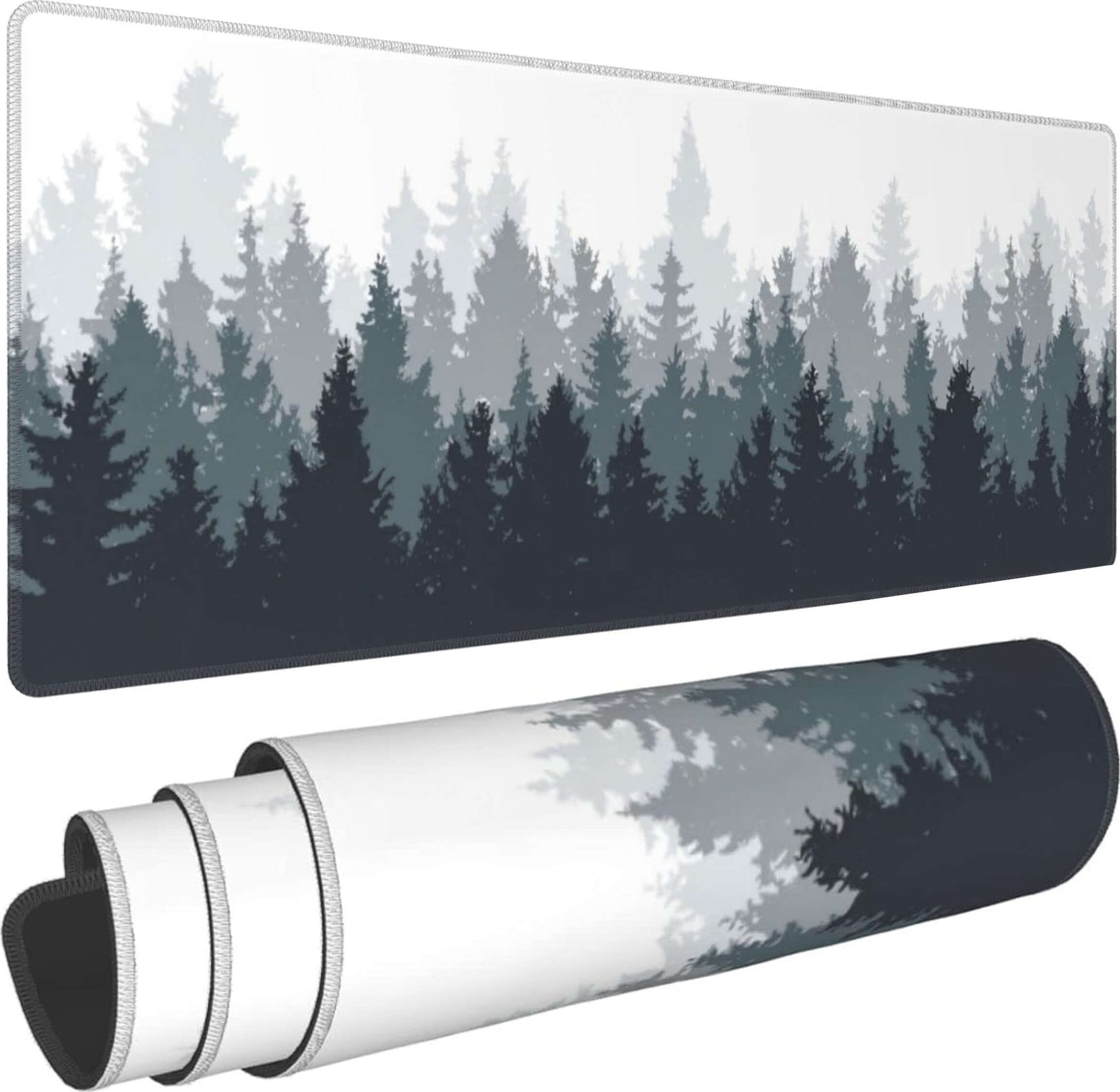 Podkładka Alogy Podkładka na biurko pod myszkę mysz klawiaturę Mata ochronna antypoślizgowa gamingowa XL 80x40 cm Alogy Las Forest