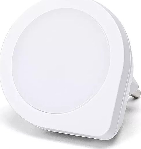 Lampka wtykowa do gniazdka Aigostar Lampka nocna Q LED okrągła wtykana do gniazdka z czujnikiem zmierzchu Lampka nocna Q LED okrągła wtykana do gniaz