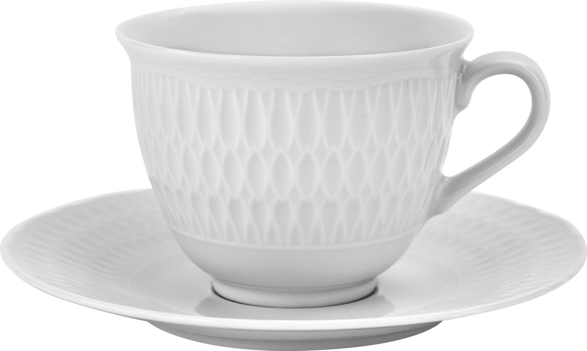 Ćmielów Filiżanka 250 ml + spodek Sofia Biała