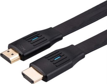 Kabel Value Kabel VALUE 8K HDMI Ultra HD z Ethernetem, płaski, M/M, czarny, 2 m