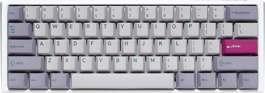 Klawiatura Ducky Ducky One 3 Mist Grey Mini Gaming Tastatur, RGB LED - MX-Red